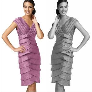 Adrianna Papell purple layer bodycon dress